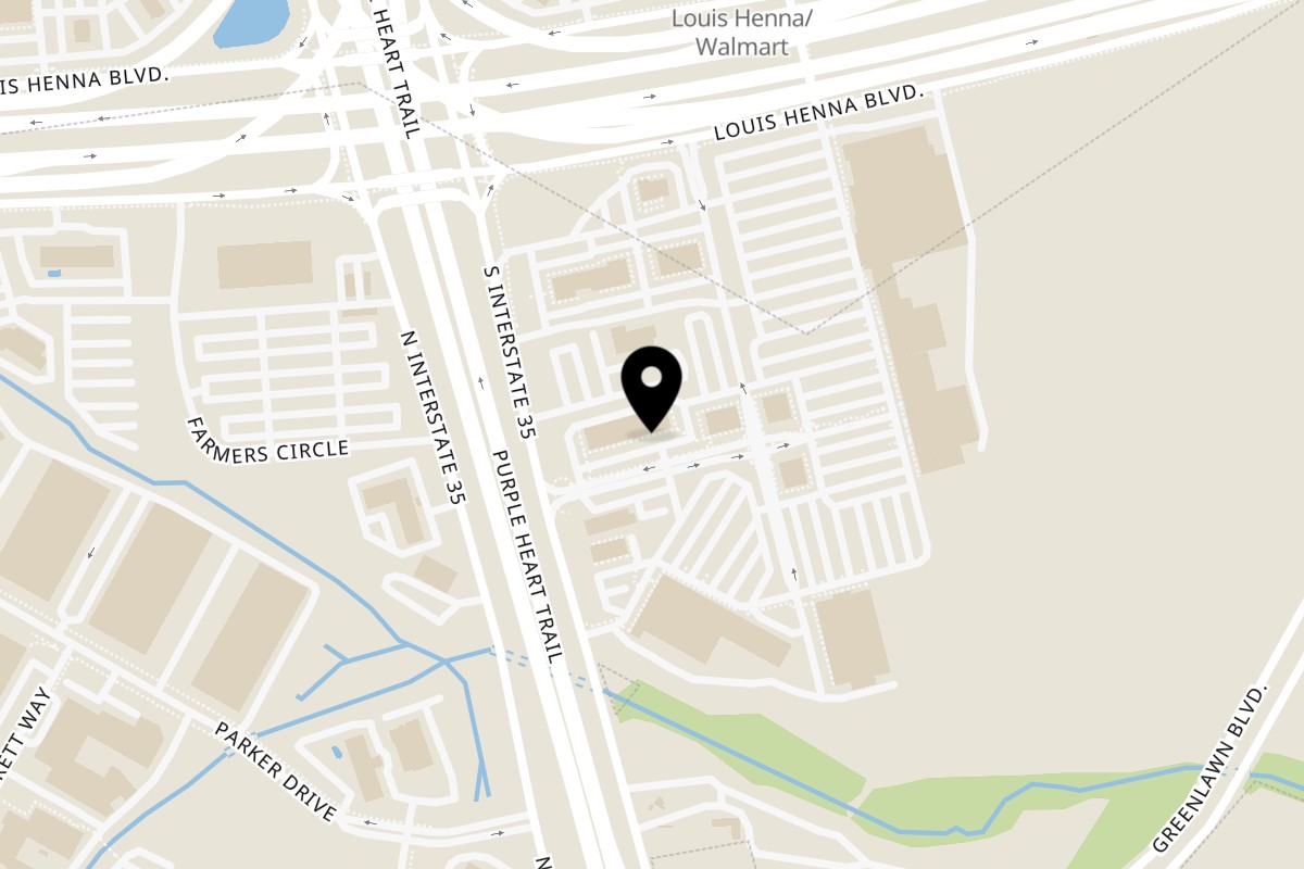 Map showing the location of Besos Cocina & Cantina on 3107 S I-35 Frontage Rd Ste 820 in Round Rock